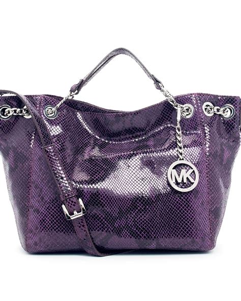 purple tote michael kors|Michael Kors purple purse clearance.